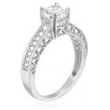 DECADENCE Sterling Silver 6.5mm Round Cut Cubic Zi