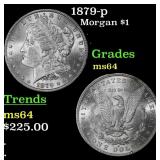 1879-p Morgan Dollar $1 Grades Choice Unc