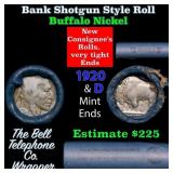 Buffalo Nickel Shotgun Roll in Old Bank Style 