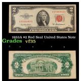 1953A $2 Red Seal United States Note Grades vf++