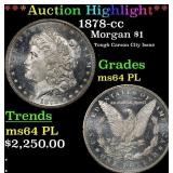 *Highlight* 1878-cc Morgan Dollar $1 ms64 PL SEGS