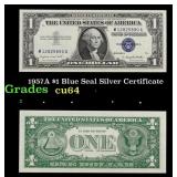 1957A $1 Blue Seal Silver Certificate Grades Choic