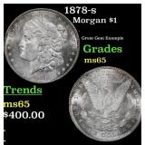 1878-s Morgan Dollar $1 Grades GEM Unc