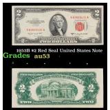 1953B $2 Red Seal United States Note Grades Select