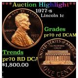 *Highlight* 1977-s Proof Lincoln Cent 1c pr70 rd D