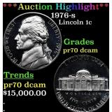 *Highlight* 1976-s Proof Lincoln Cent 1c pr70 dcam