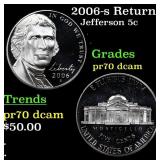 2006-s Proof Jefferson Nickel Return to Monticello