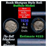 Buffalo Nickel Shotgun Roll in Old Bank Style 