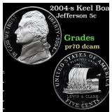 2004-s Keel Boat Proof Jefferson Nickel 5c Grades