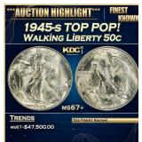 *Highlight* 1945-s Walking Liberty Half Dollar TOP