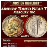 *Highlight* 1918-s Mercury Dime Rainbow Toned Near