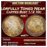 *Highlight* 1830 Capped Bust Half Dime Colorfully