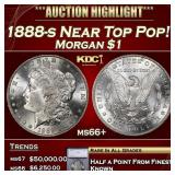 *Highlight* 1888-s Morgan Dollar Near Top Pop! $1