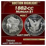 *Highlight* 1882-cc Morgan Dollar $1 ms67 DMPL SEG