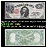 1917 $1 Large Size Legal Tender Note Grades Select