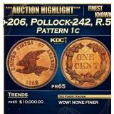 *Highlight* PCGS 1858 Judd-206, Pollock-242, R.5 P