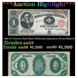 *Highlight* 1891 $1 Treasury Note Edwin M Stanton