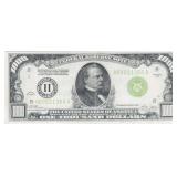 *Highlight* 1928 "Redeemable In Gold" $1000 Green