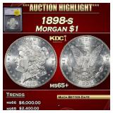 *Highlight* 1898-s Morgan Dollar $1 ms65+ SEGS (fc