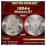 *Highlight* PCGS 1884-s Morgan Dollar $1 ms61 PCGS