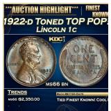 *Highlight* 1922-d Lincoln Cent Toned TOP POP! 1c