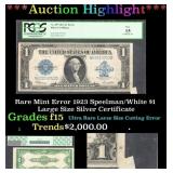 *Highlight* PCGS Rare Mint Error 1923 Speelman/Whi