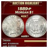 *Highlight* 1889-p Morgan Dollar $1 ms66+ SEGS (fc