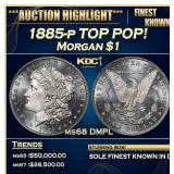 *Highlight* 1885-p Morgan Dollar TOP POP! $1 ms68