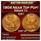 *Highlight* PCGS 1904 Indian Cent Near Top Pop! 1c