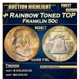 *Highlight* 1948-p Franklin Half Dollar Rainbow To