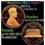 *Highlight* 1977-s Proof Lincoln Cent 1c pr70 rd D