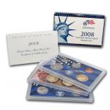 2008 Mint Proof Set In Original Case! 14 Coins Ins