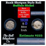 Buffalo Nickel Shotgun Roll in Old Bank Style 