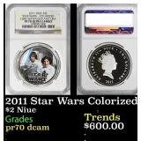 NGC  2011 Star Wars Colorized Luke Skywalker & Lei