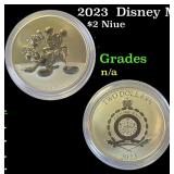 2023  Disney Micky Mouse & Donald Duck 1oz .999 Si