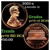 2001-s Proof Lincoln Cent 1c pr70 rd DCAM SEGS