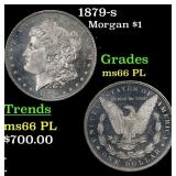 1879-s Morgan Dollar $1 Grades GEM+ UNC PL