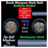 Buffalo Nickel Shotgun Roll in Old Bank Style 