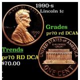 1990-s Proof Lincoln Cent 1c pr70 rd DCAM SEGS