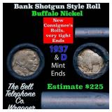 Buffalo Nickel Shotgun Roll in Old Bank Style 