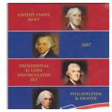 2007 Presidential Dollar Mint Set