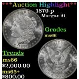 *Highlight* 1879-p Morgan Dollar $1 ms66 SEGS (fc)