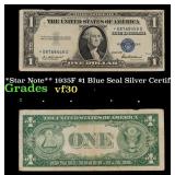 **Star Note** 1935F $1 Blue Seal Silver Certificat