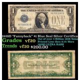 1928D "Funnyback" $1 Blue Seal Silver Certificate