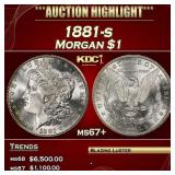 1881-s Morgan Dollar $1 ms67+ SEGS