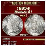 1885-s Morgan Dollar $1 ms65+ SEGS