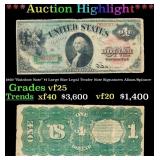 1869 "Rainbow Note" $1 Large Size Legal Tender Not