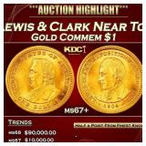 1904 Lewis & Clark Gold Commem Dollar Near Top Pop