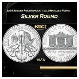 2024 Austria Philharmonic 1 oz .999 Silver Round