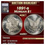 1891-s Morgan Dollar $1 ms66+ SEGS